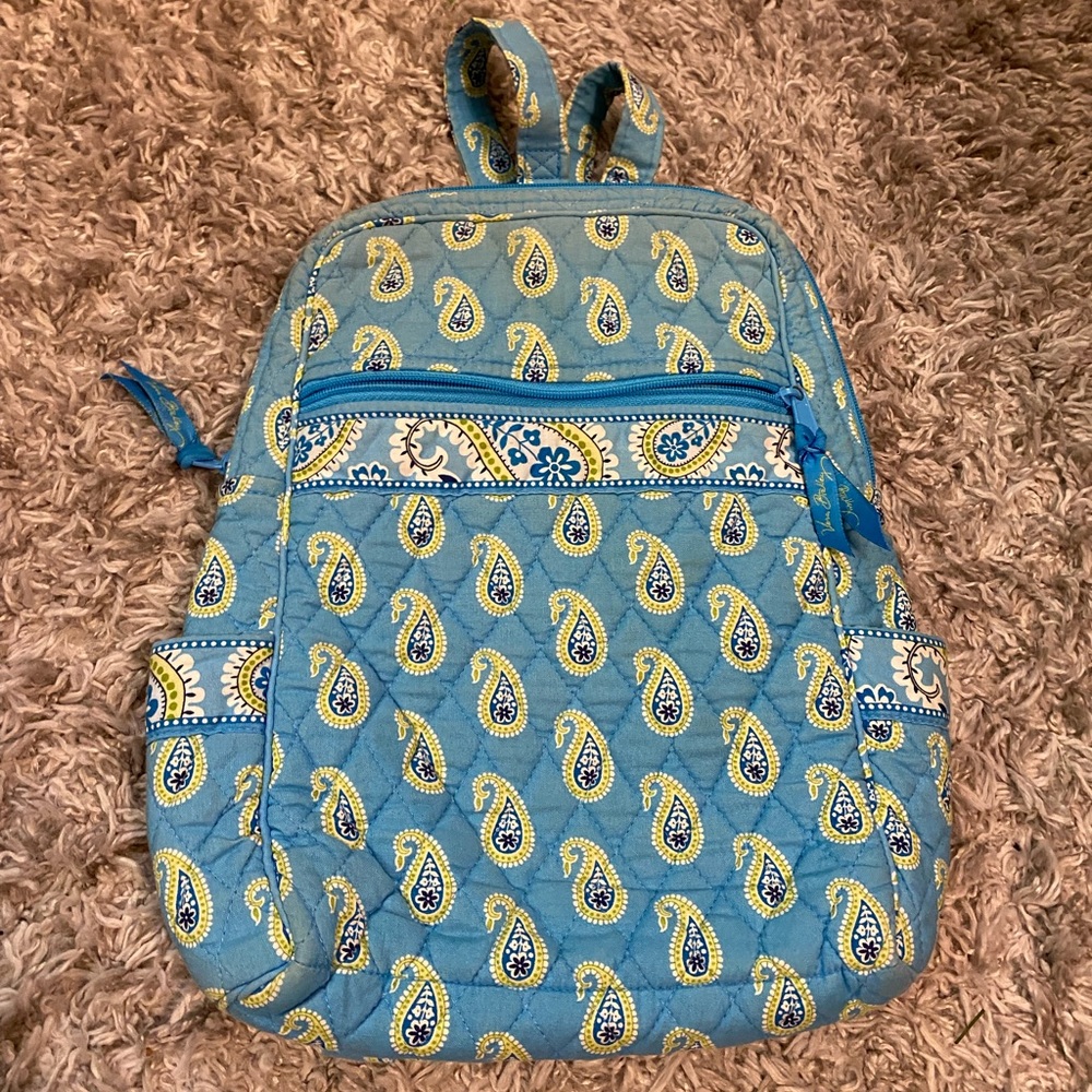 Blue & green paisley Vera Bradley backpack